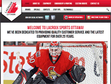 Tablet Screenshot of lacroixsportsottawa.ca